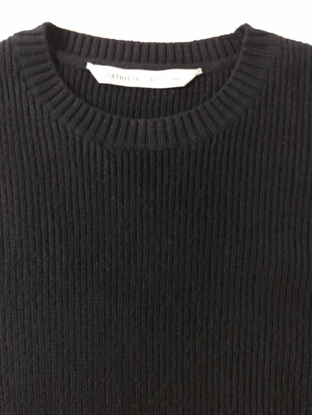 Athleta Black Crewneck Wool Cashmere Bell Sleeve Sweater - Picture 9 of 16